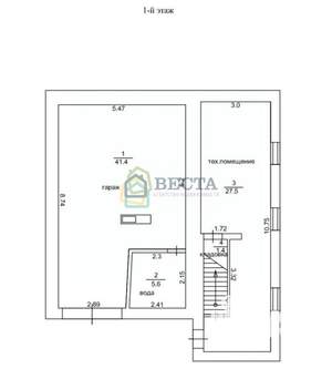 Дом 170м², 3-этажный, участок 15 сот.  