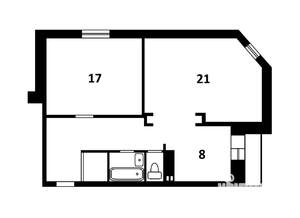2-к квартира, на длительный срок, 68м2, 2/6 этаж