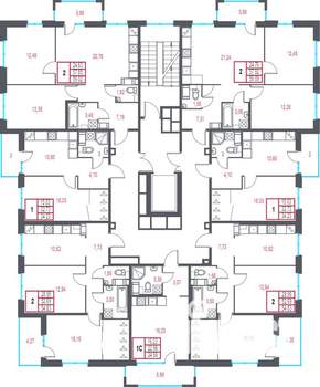 2-к квартира, вторичка, 55м2, 4/9 этаж