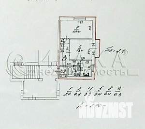 2-к квартира, вторичка, 50м2, 3/3 этаж