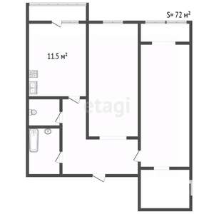 2-к квартира, вторичка, 66м2, 5/10 этаж
