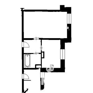 1-к квартира, вторичка, 42м2, 5/8 этаж