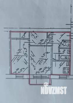 2-к квартира, вторичка, 42м2, 3/4 этаж