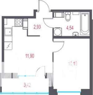 1-к квартира, вторичка, 31м2, 3/10 этаж