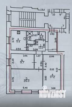 3-к квартира, вторичка, 76м2, 3/3 этаж