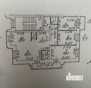 4-к квартира, вторичка, 108м2, 2/5 этаж