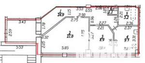 2-к квартира, вторичка, 70м2, 4/5 этаж