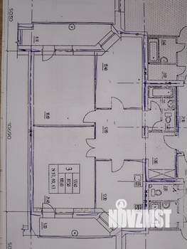 3-к квартира, вторичка, 90м2, 3/4 этаж