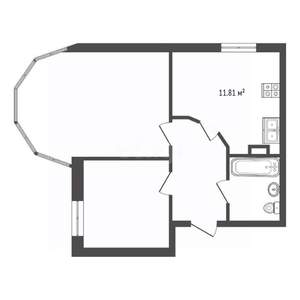 2-к квартира, вторичка, 53м2, 3/8 этаж