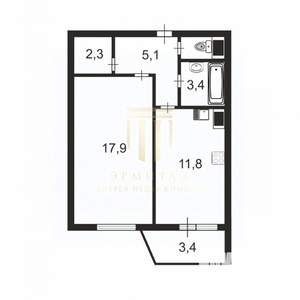 3-к квартира, вторичка, 56м2, 5/5 этаж