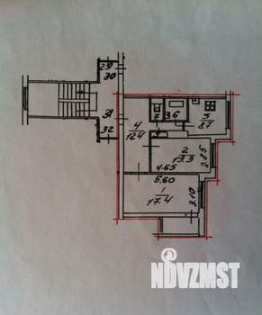 2-к квартира, вторичка, 57м2, 4/4 этаж