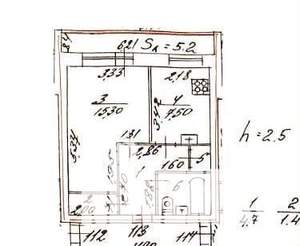 1-к квартира, вторичка, 33м2, 2/5 этаж