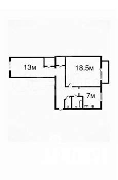 2-к квартира, вторичка, 50м2, 4/5 этаж