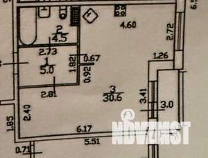 1-к квартира, вторичка, 40м2, 1/5 этаж