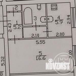 1-к квартира, вторичка, 32м2, 1/3 этаж
