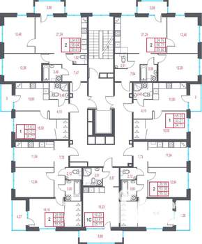 2-к квартира, вторичка, 56м2, 2/9 этаж