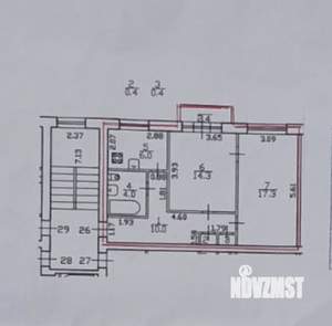 2-к квартира, вторичка, 52м2, 2/3 этаж