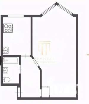 1-к квартира, вторичка, 29м2, 3/5 этаж