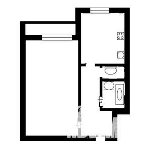 1-к квартира, вторичка, 36м2, 1/6 этаж