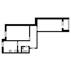 2-к квартира, вторичка, 58м2, 1/5 этаж