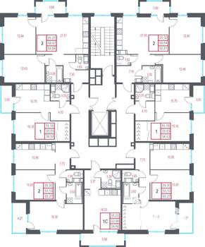 2-к квартира, вторичка, 55м2, 8/9 этаж