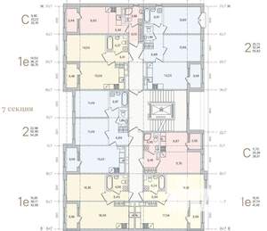 2-к квартира, вторичка, 54м2, 2/4 этаж