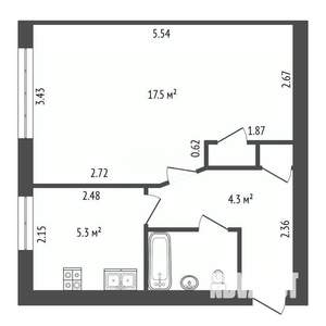 1-к квартира, вторичка, 31м2, 3/4 этаж