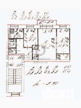3-к квартира, вторичка, 55м2, 5/5 этаж